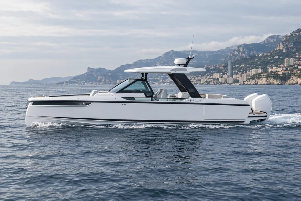 Saxdor 320 GTO sur la côte de Monaco