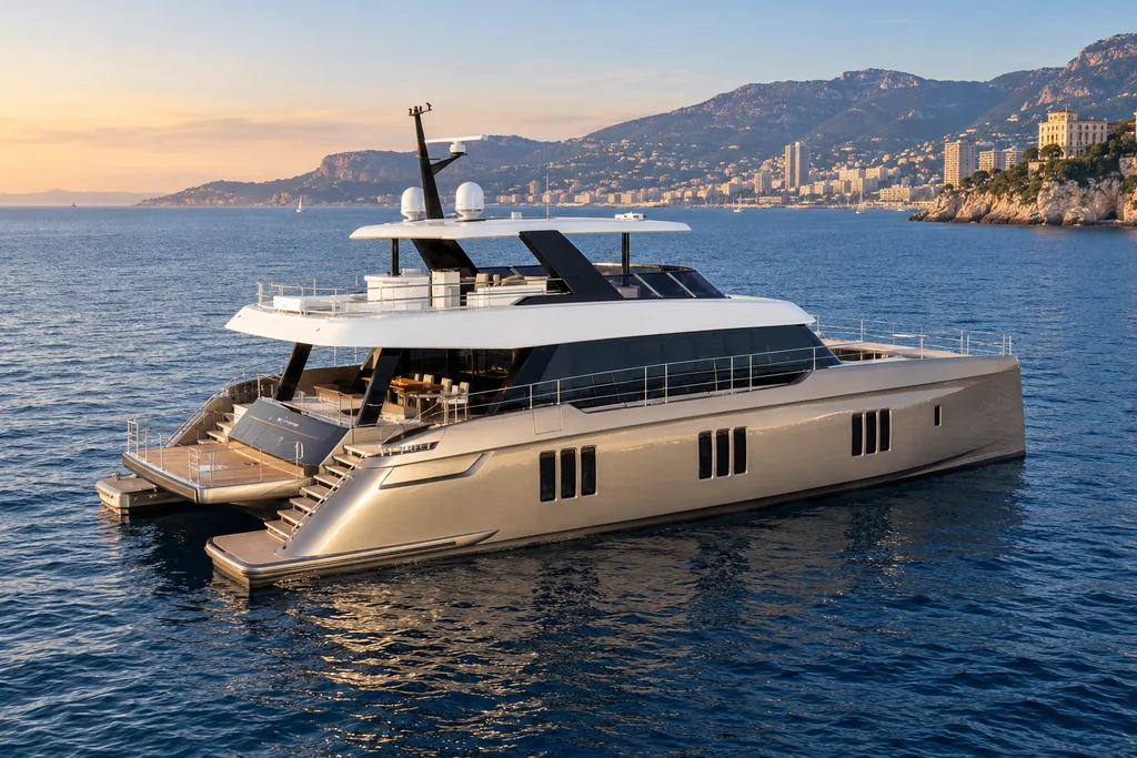 Sunreef 80 Power sur la côte de Monaco