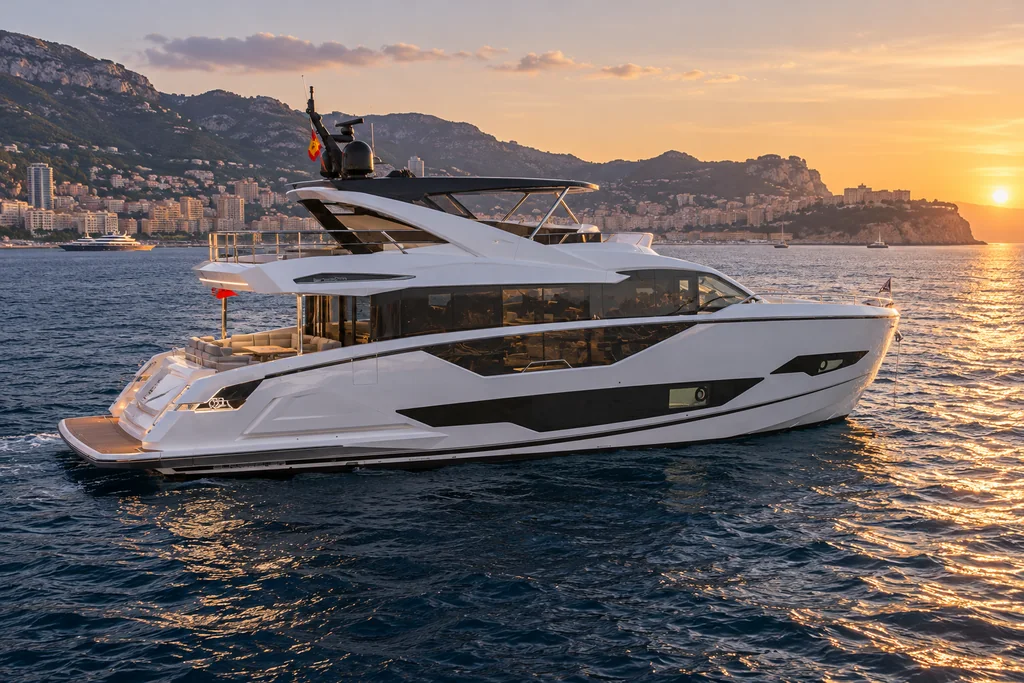 Sunseeker 90 Ocean sur la côte de Monaco