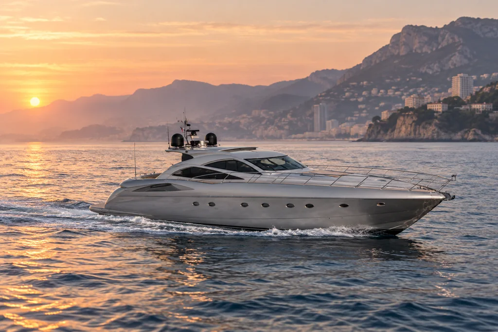 Sunseeker Predator 68 sur la côte de Monaco