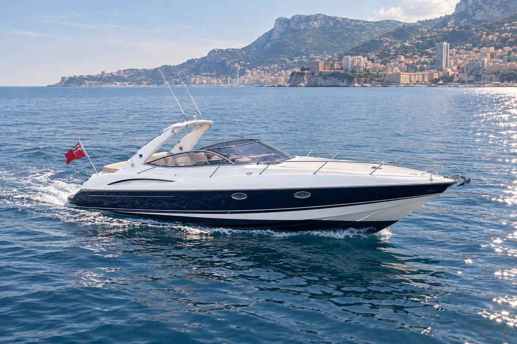 Sunseeker Superhawk 34 sur la côte de Monaco