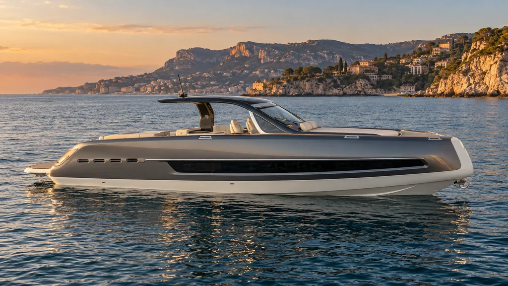 Invictus TT460 on a quiet Monaco coastal day