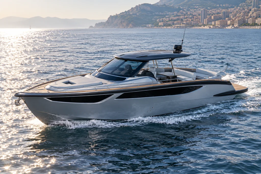 Focus Motor Yachts Forza 37 off Monaco