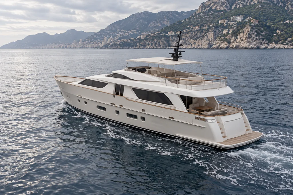 Sanlorenzo SD92 near Monaco